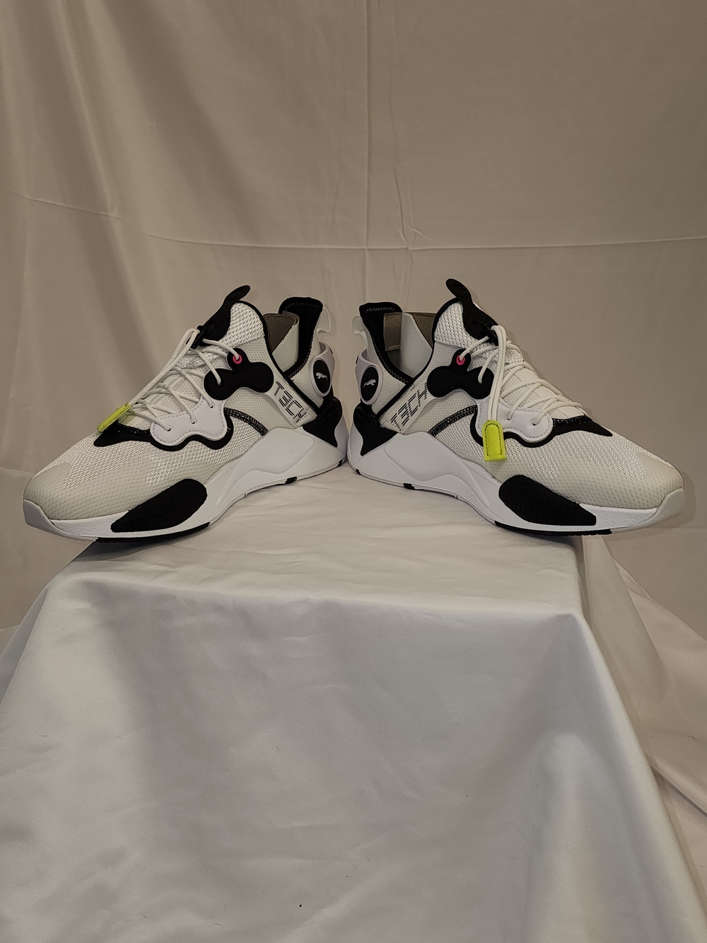 Puma RS-Tech Men's White, Black & Neon Yellow Sneakers